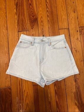 Levi's Light Blue High-Rise Denim Shorts